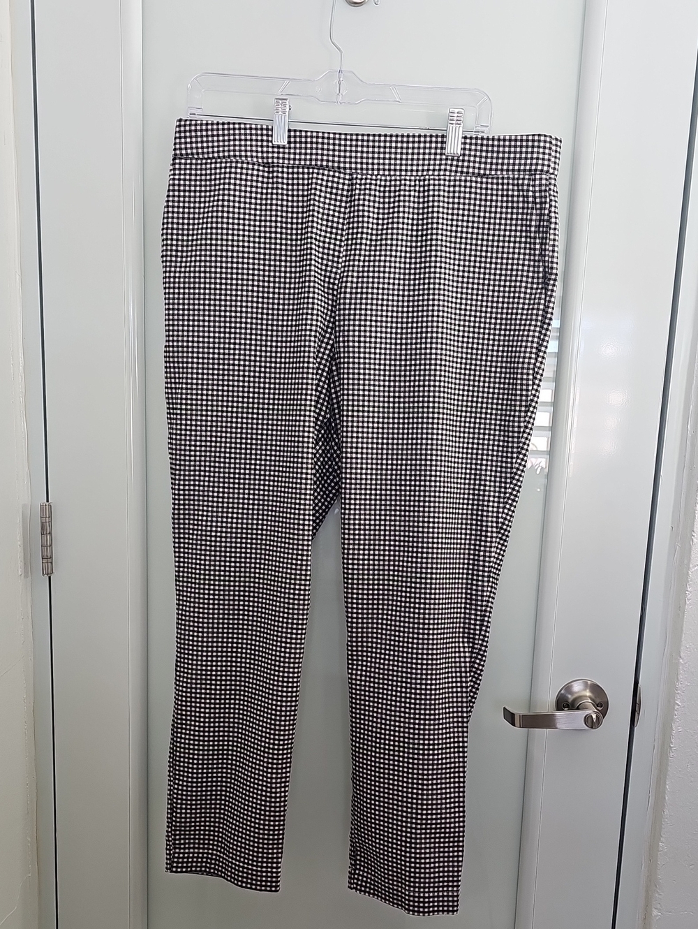 Jules & Leopold Pull-on Pants Women's  Black & White. Straight Leg. Size Large